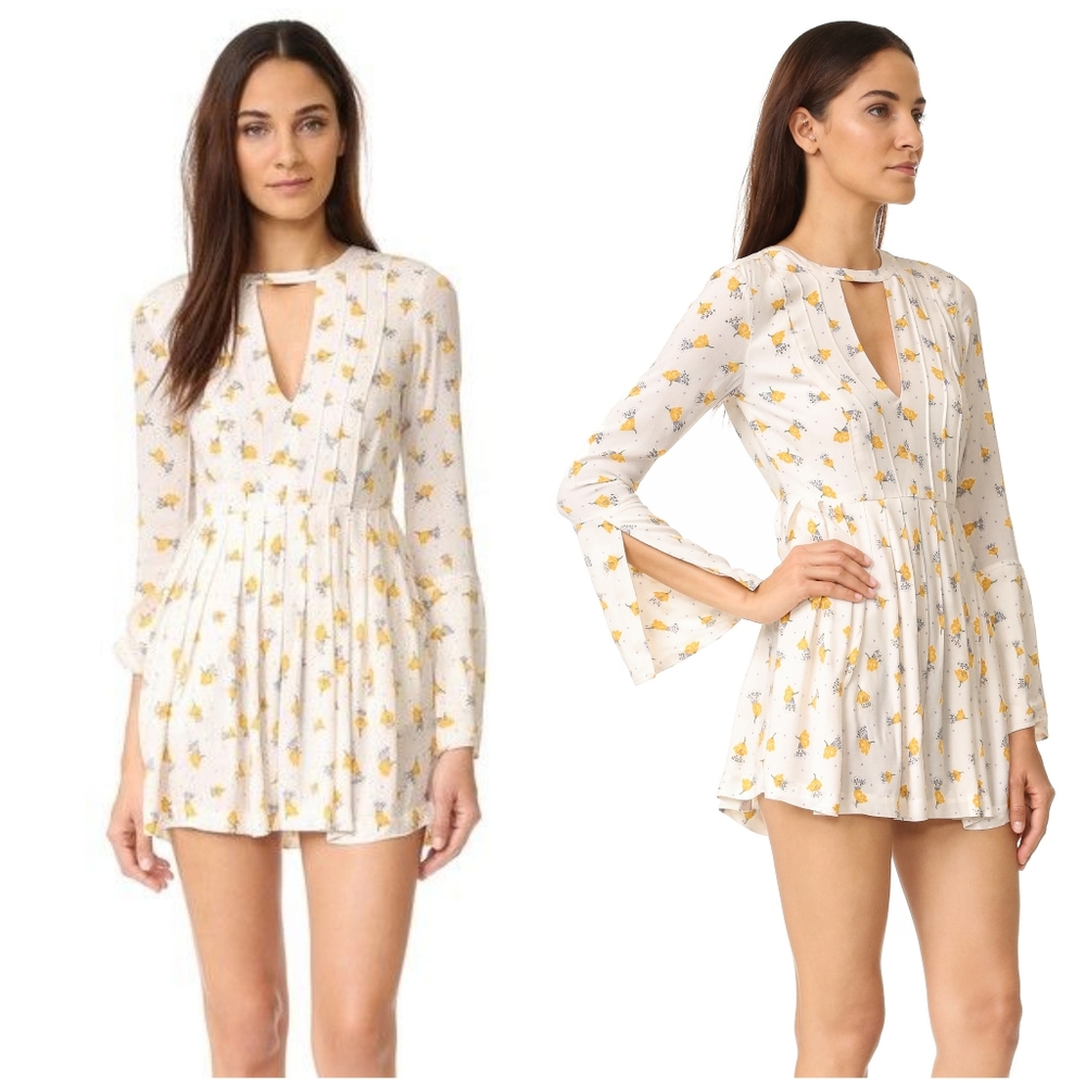 Free People Tegan Floral Mini Dress Size 0